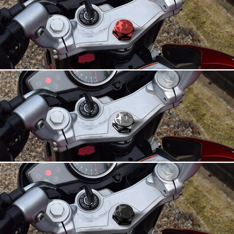 Motorcycle Light Bee Uplink Screws Uplink Modification Screws Decorative Cover(Red) by buy2fix