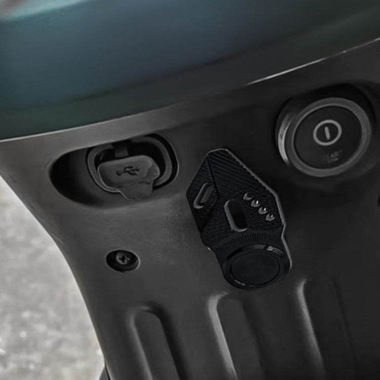 Motorcycle CNC Aluminum Alloy Helmet Hook(Red) by buy2fix