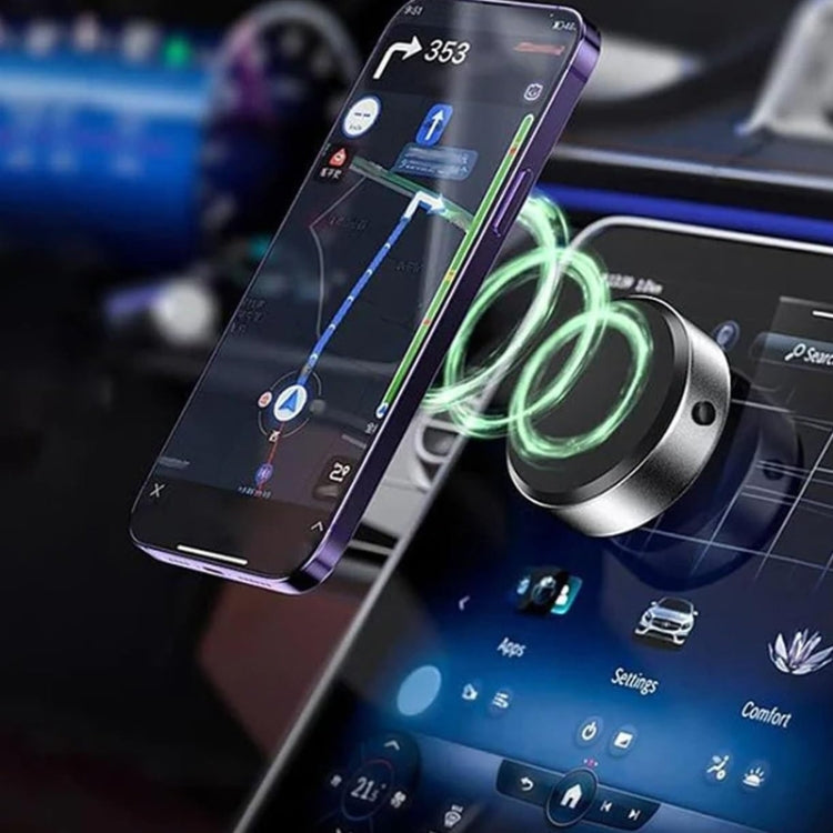 Car Suction Cup Dashboard Magnetic Support Bracket Cell Phone Navigation Mount(Black) by buy2fix