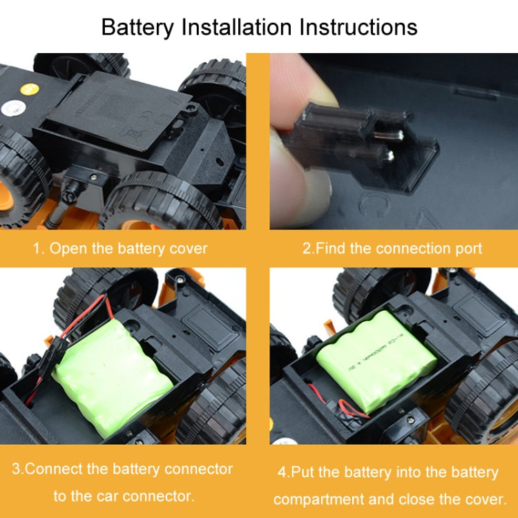 2.4G RC Dumper Truck Simulation Engineering Vehicle Model Children Electrical RC Truck Toy(Yellow) by buy2fix