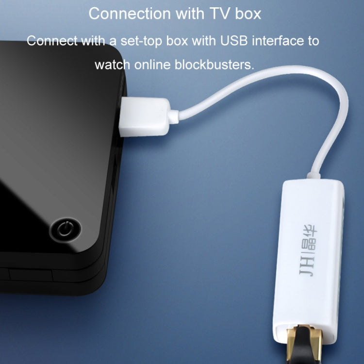 JINGHUA Z310 USB2.0 To RJ45 100Mbps Network Card Network Interface Box Laptop Network Card Free Driver(White) by JINGHUA