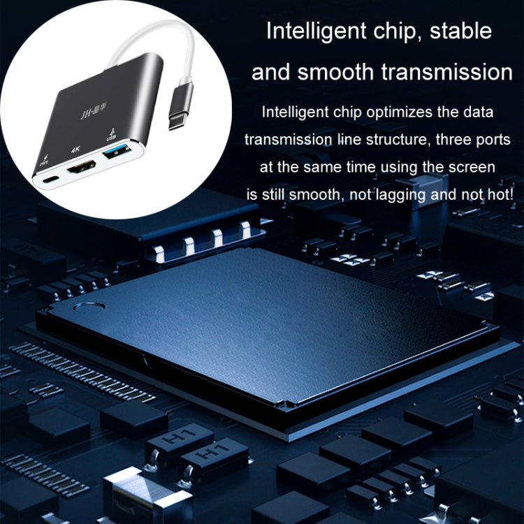 JINGHUA Z330 3 In 1 Type-C Docking Station HDMI 4K Adapter USB3.0 Interface Converter by JINGHUA