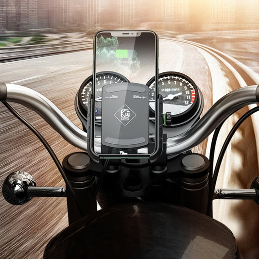 Kewig M8S Bicycle Aluminum Navigation Mount Outdoor Cycling Cell Phone Holder(Black) by Kewig