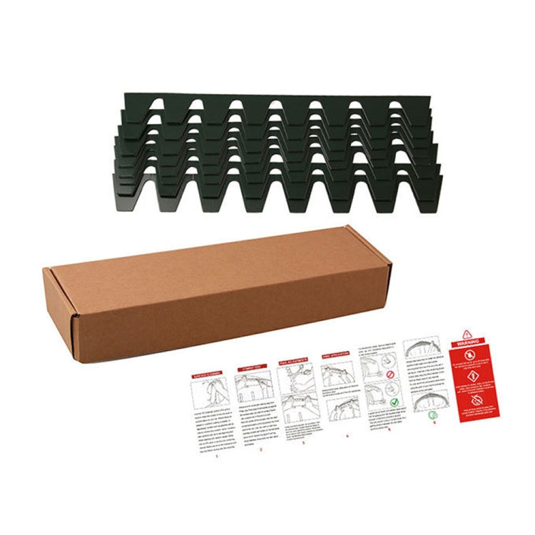 8pcs /Set Car Bumper Serrated Anti-collision Plate Decoration(Black) by buy2fix