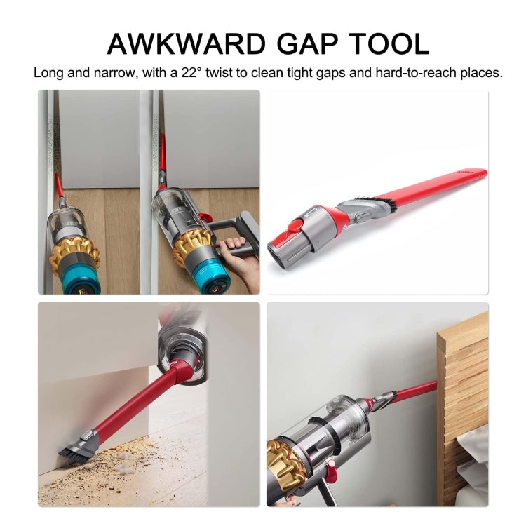 For Dyson V7 V8 V10 V11 V12 V15 Vacuum Cleaner Ultra-narrow Crevice Brush Tool by buy2fix