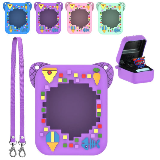 For Bitzee Electronic Pet Machine Silicone Protective Case(Light Purple) by buy2fix