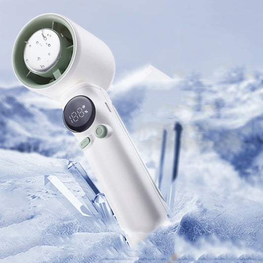 Turbo Handheld Small Fan Outdoor 100-speed Cooling Fan Built-in 4000 mAh Battery(Grey) by buy2fix