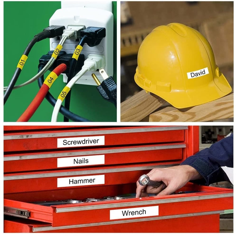 Phomemo E1000 Handheld Industrial Label Maker Thermal Transfer Printer with Keyboard, US Plug(Gray) by Phomemo