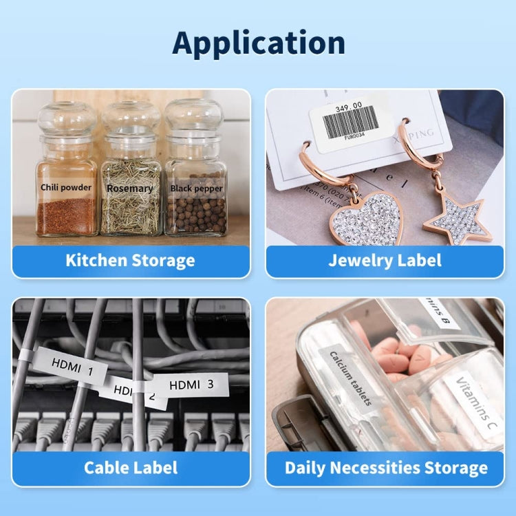 Phomemo D30 Thermal Label Printer Portable Bluetooth Mini Label Maker Machine With 5 Rolls Paper Green by Phomemo