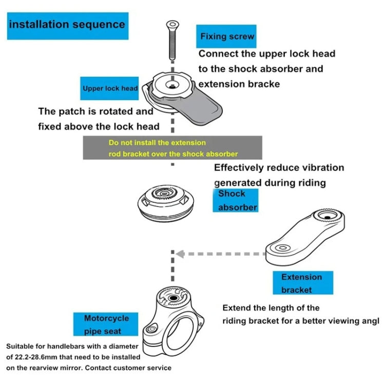 Bicycle Motorcycle Riding Cell Phone Holder Shock Absorber Vibration Filter Buffer(Black) by buy2fix