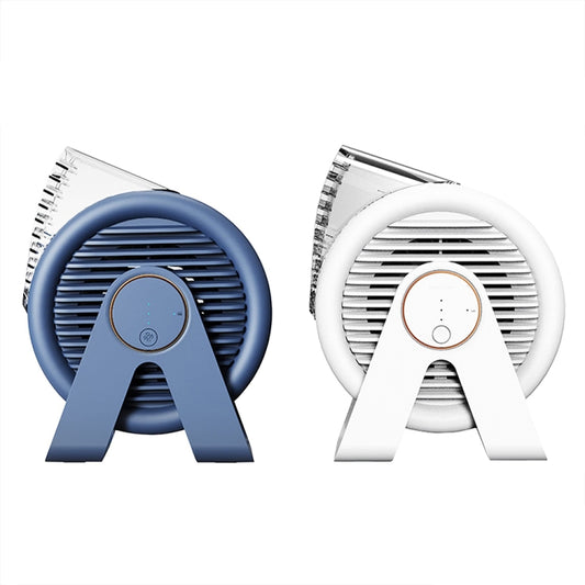 F7 Snail-shaped Desktop Mini Portable Bladeless Air Circulation Fan(Blue) by buy2fix