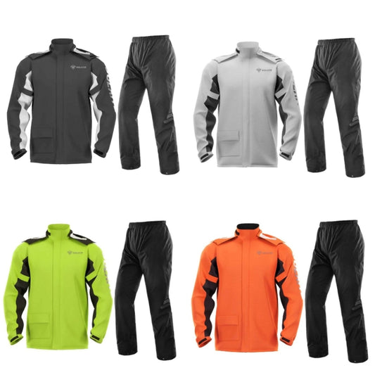 SULAITE Outdoor Motorcycle Riding Full Body Split Raincoat Suit, Size: L(Black) by SULAITE