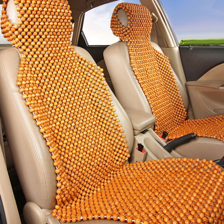 Car Wood Beaded Cushion Universal Car Seat Cover Summer Interior Suppl