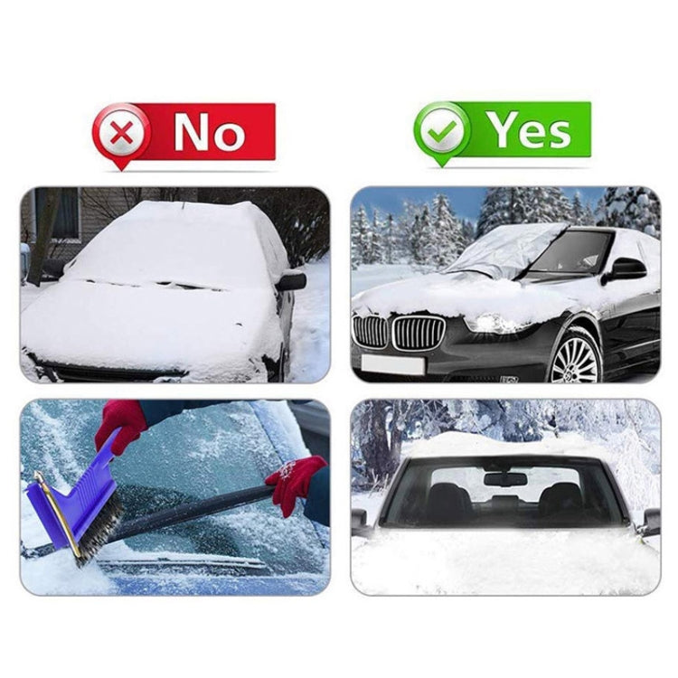 Automobile Silver Coated Cloth Sunshade Snow Shield, Style: Front Rubber Band by buy2fix
