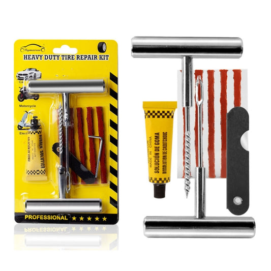 6 In 1 Car Tire Repair Tool Set Motorcycle Vacuum Tire Emergency Fast Repair Toolkit by buy2fix