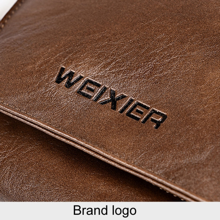 WEIXIER D515 Men Crossbody Single Shoulder Bag Large Capacity Waterproof Messenger Backpack(Black) - Single-shoulder Bags by WEIXIER | Online Shopping UK | buy2fix