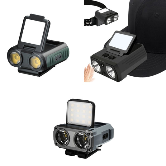 Clip Cap USB Charging Outdoor Induction LED Headlight, Style: Three-use B Type by buy2fix