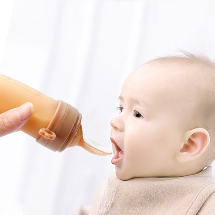 Portable Dual-purpose Baby Food Feeding Spoon Fruit Vegetable Silicone Feeding Pacifier Bottle(Green) by buy2fix