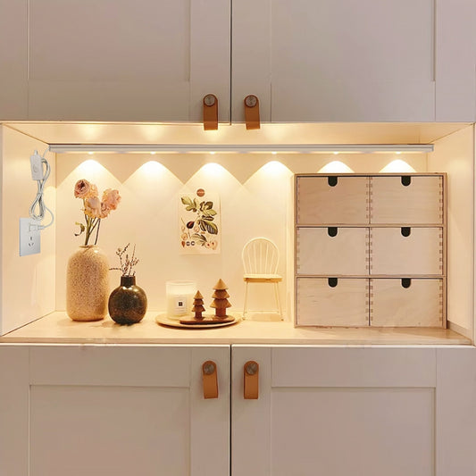 30cm 220V CN Plug Wardrobe Cabinet Lamp LED Light Bar With Button Switch(Warm White) by buy2fix