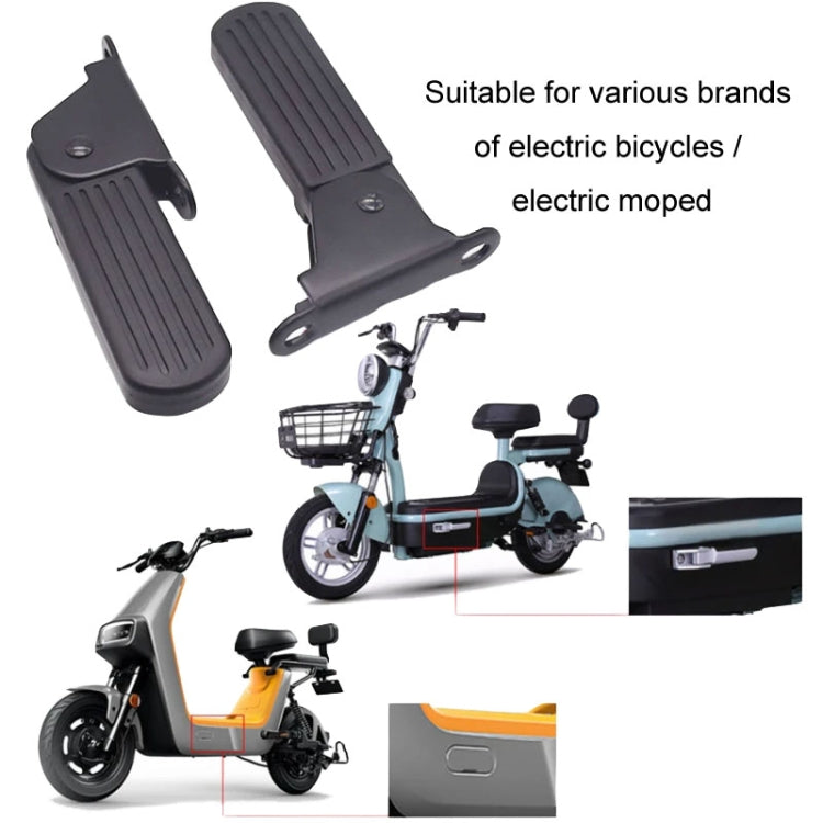 Electric Vehicle Folding Front Footrest Electric Moped Front Pedal, Model: 5cm Iron by buy2fix
