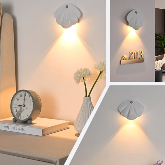 Magnetic Motion Sensor Wall Lamp Rechargeable LED House Number Light PRO Version 1200mAh(White) - Sensor LED Lights by buy2fix | Online Shopping UK | buy2fix