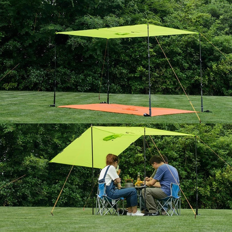 Naturehike 210T Plaid Outdoor Rain Poncho 3 In 1 Canopy Riding Travel Portable Backpacking Raincoat(Green) by Naturehike