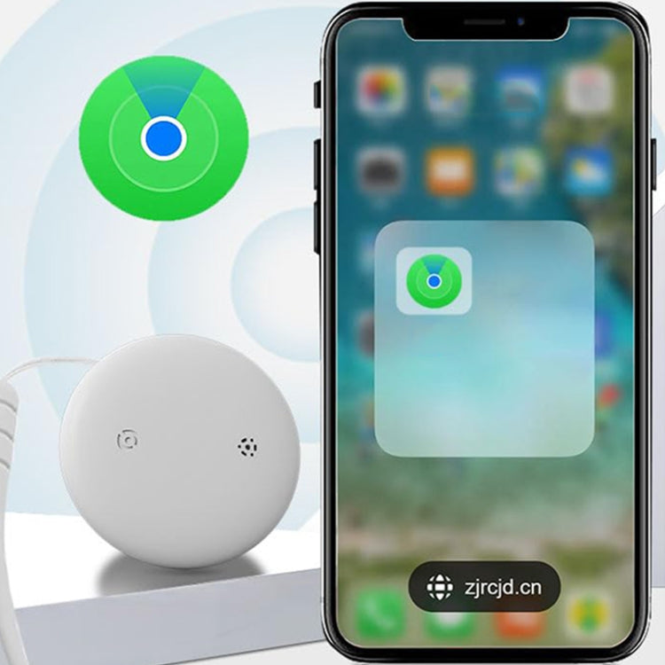 For Apple Series S10 Round Smart Global Anti-Lost Device IP67 Waterproof Locator(Black) - Pet Tracker by buy2fix | Online Shopping UK | buy2fix