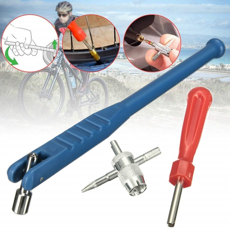 3pcs /Set Tire Valve Installation Repair Removal Wrench Tools(Green) by buy2fix