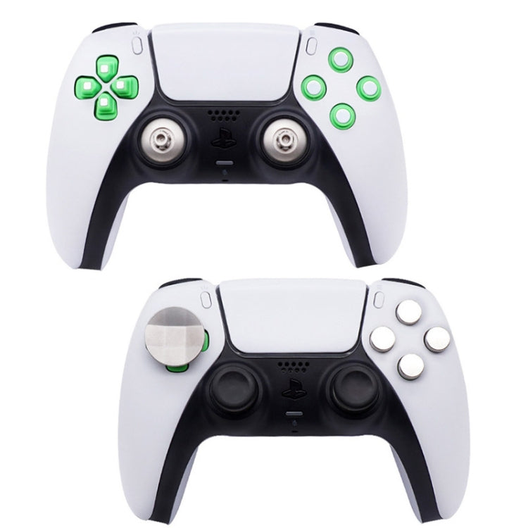 For PS5 Joystick 8pcs /Set Gamepad Metal Buttons Mushroom Head Magnetic Base Cross Keys Accessory Set by buy2fix