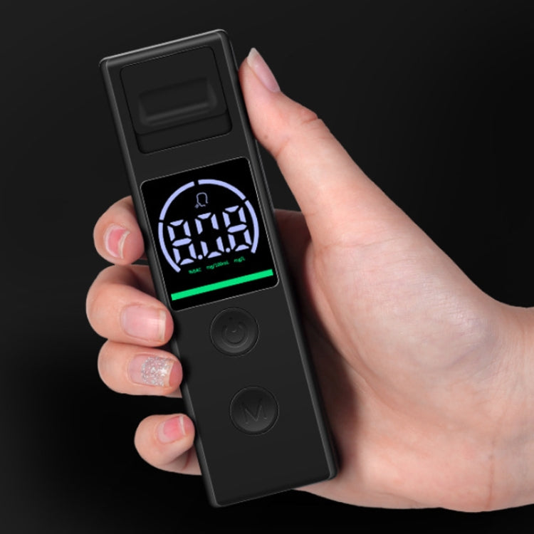 Small Portable Breath Alcohol Tester For Home Car Use(Black) by buy2fix
