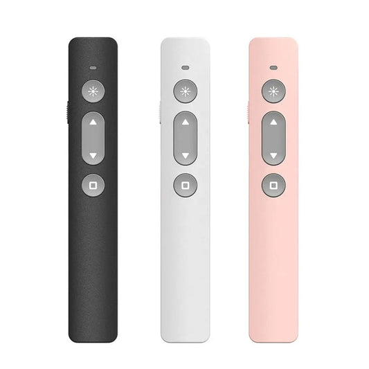 B1 Multimedia Infrared Laser Pointer Teaching Business Wireless PPT Page Turning Pen(White) by buy2fix