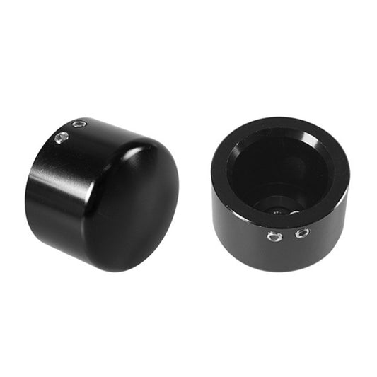 For Harley Davidson Motorcycle Modified Front Axle Wheel Covers Front Axle Decorative Cover(Black) by buy2fix