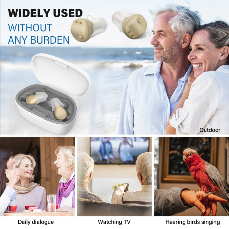 Z-68 In-ear TWS Invisible Hearing Aid Digital Sound Amplifier with Charging Box(Skin Color) by buy2fix