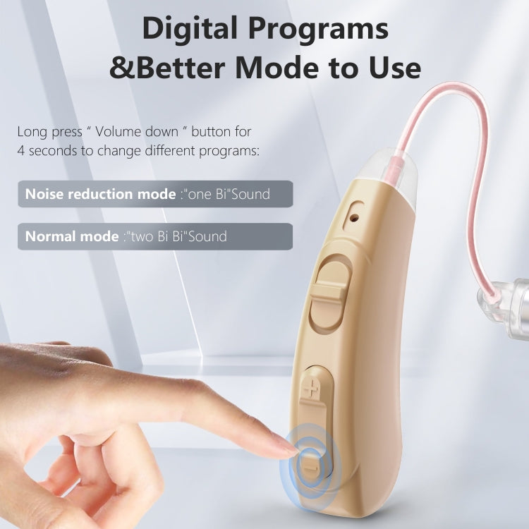 Z-128 Mini Invisible Rechargeable Digital Hearing Aid Personal Sound Amplifier(Skin Color) - Hearing Aids by buy2fix | Online Shopping UK | buy2fix