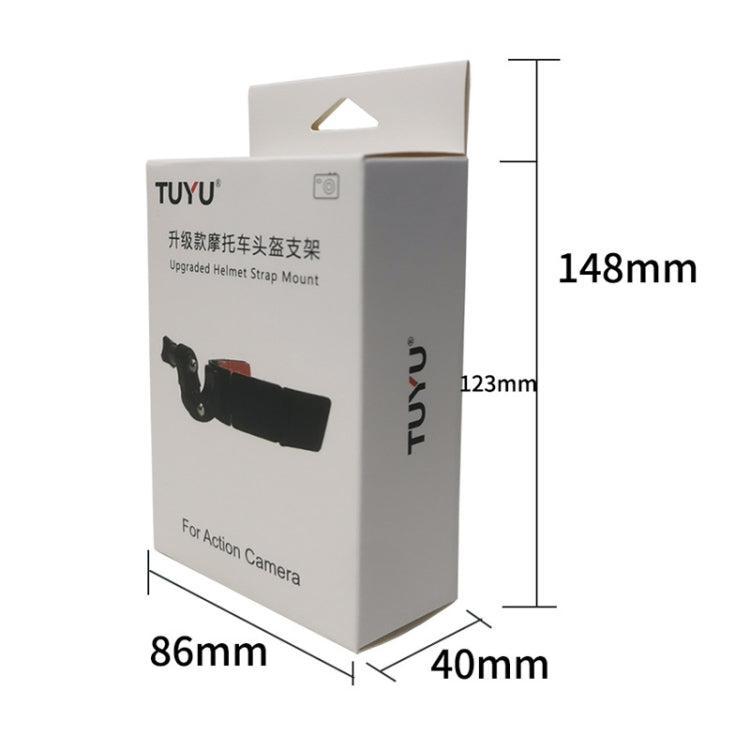 TUYU Motorcycle Integrated Hinged Helmet Chin Sports Camera Mounting Bracket, Style: With 2 Stickers by TUYU