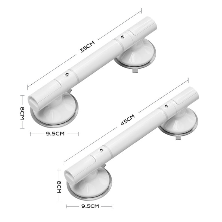 Heavy Duty Separate Design Shower Handles for Elderly with Luminous 35cm Suction Cup by buy2fix