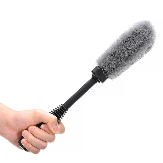 Wheel Hub Brush High Pressure Water-through Soft Bristle Cleaning Brush(40x6x6cm) by buy2fix