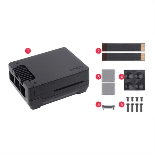 Waveshare 26587 For Raspberry Pi 5 Argon Neo Aluminum Alloy Case, Spec: M.2 Upgraded by Waveshare