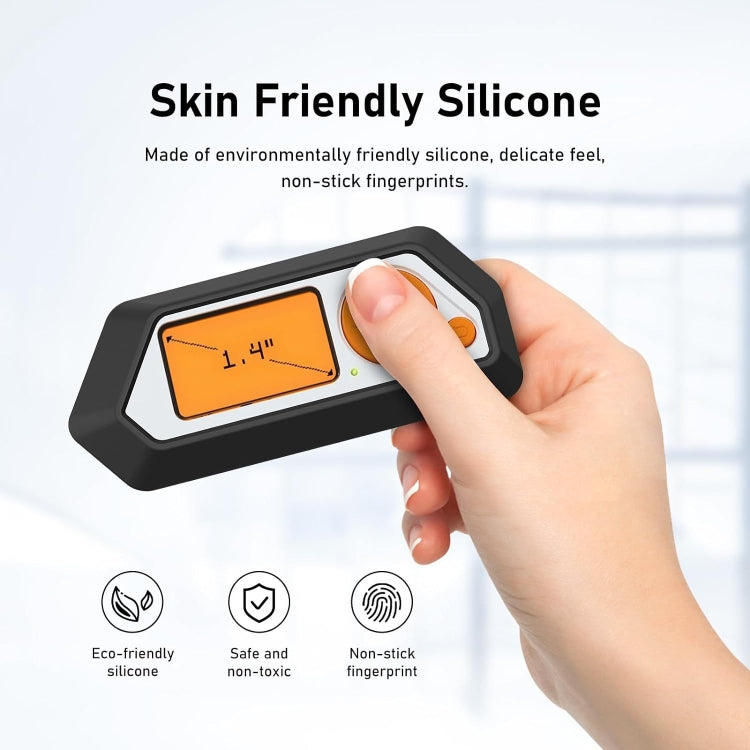 For Flipper Zero Electronic Pet Silicone Full-Cover Protective Case(Black) by buy2fix