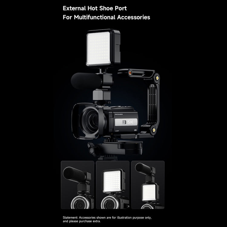 HDV-255K 5K/30FPS 16X Zoom Outdoor Sports HD Electronic Anti-Shake Digital Camera(US Plug) by buy2fix