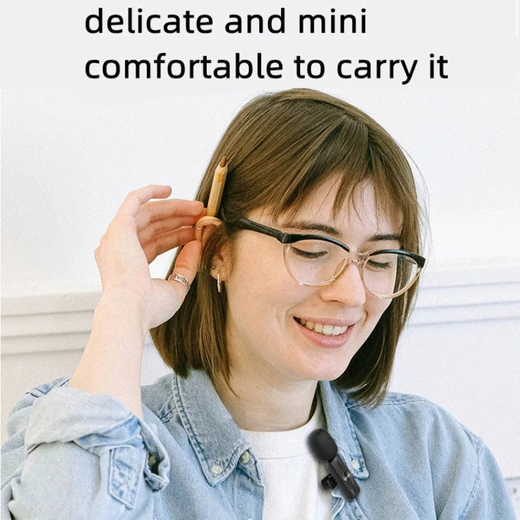 3.5mm Receiver Wireless Lavalier Microphone 9-inch Fill Light Tripod Set for Live Photography, Spec: Single Mic by buy2fix