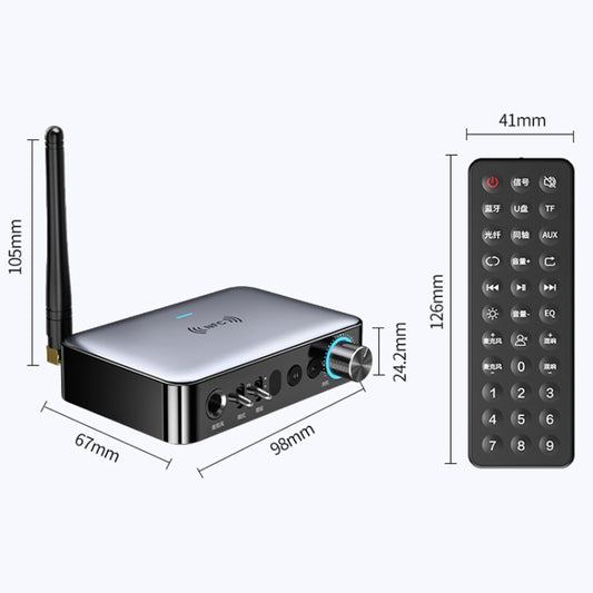 OMS-M16 NFC Bluetooth And Receiver Transmitter 5.1 Audio Adapter - Audio Receiver Transmitter by buy2fix | Online Shopping UK | buy2fix