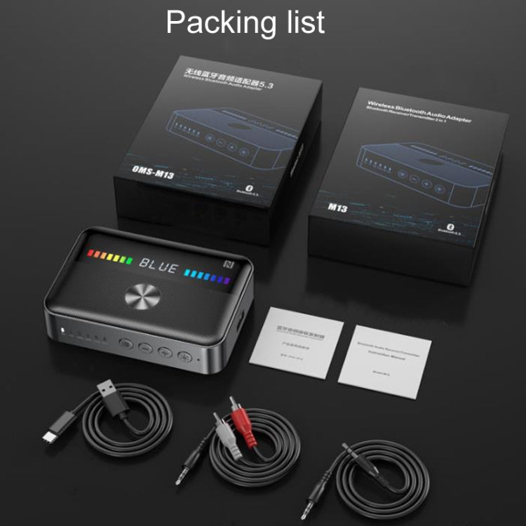 OMS-M13 Pro NFC Bluetooth Audio Adapter Bluetooth 5.3 Receiver And Transmitter 2 In 1 - Audio Receiver Transmitter by buy2fix | Online Shopping UK | buy2fix