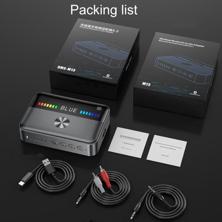 OMS-M13 NFC Bluetooth Audio Adapter Bluetooth 5.3 Receiver And Transmitter - Audio Receiver Transmitter by buy2fix | Online Shopping UK | buy2fix