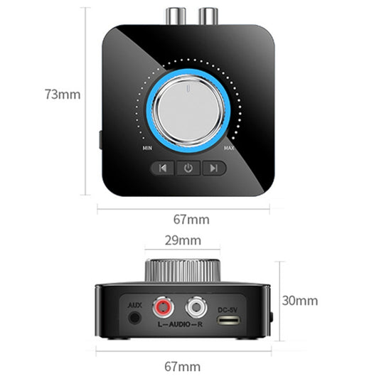 OMS-M5 Digital Bluetooth 5.0 Audio Receiver And Transmitter 2-In-1 AUX Adapter Converter - Audio Receiver Transmitter by buy2fix | Online Shopping UK | buy2fix