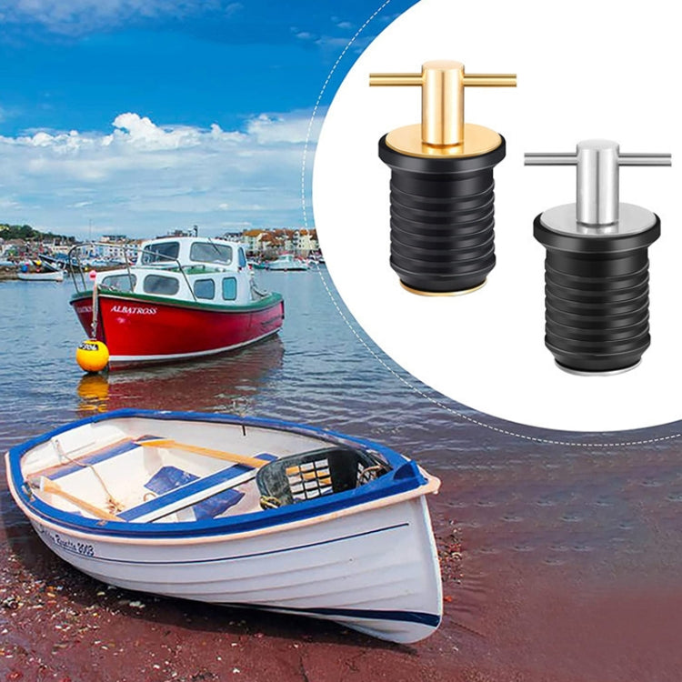 Marine Motorboat Deck Cross Drain Plug Screw, Size: Stainless Steel For 25mm by buy2fix