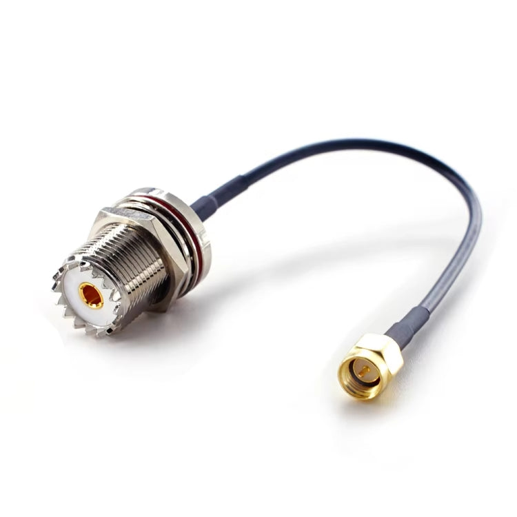 30cm SMA Male To SO239 UHF Female Coaxial RF Cable RG174 Coaxial Connector by buy2fix