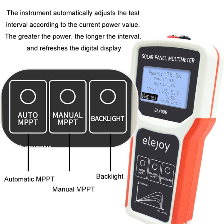 elejoy 400W MPPT Solar Photovoltaic Panel Multimeter(EL400B) by buy2fix