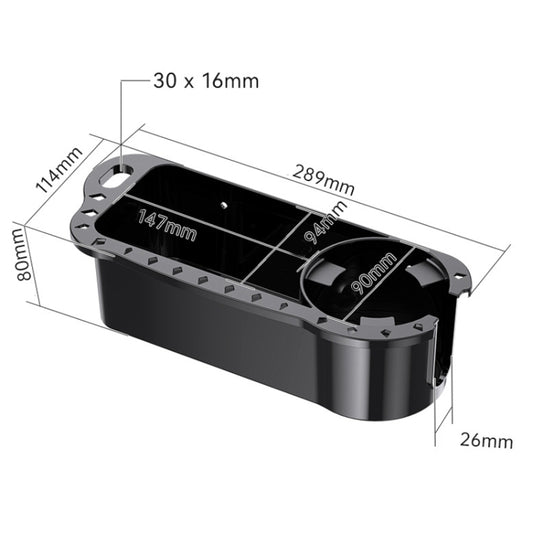 Yacht Cup Holder Fishing Tool Box Storage Rack(289x114x80mm) by buy2fix
