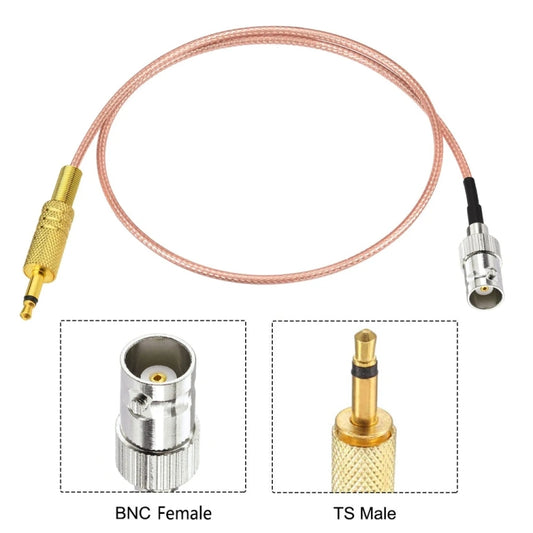 30cm BNC Female To 3.5mm Male Stereo Adapter Coaxial Power Audio RG316 Cable by buy2fix
